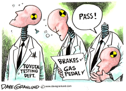 TOYOTA TESTING DEPARTMENT by Dave Granlund