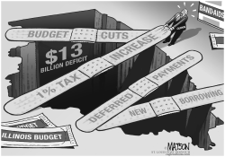 LOCAL IL-BUDGET DEFICIT BAND-AIDS by R.J. Matson
