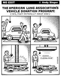 AMERICAN LUNG ASSOCIATION CARS by Andy Singer