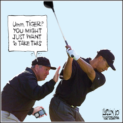 TIGER WOODS SEXY TEXTING by Terry Mosher