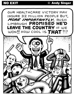 HEALTHCARE REFORM RUSH LIMBAUGH by Andy Singer