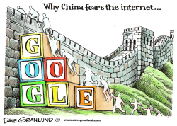 CHINA VS UNCENSORED GOOGLE by Dave Granlund