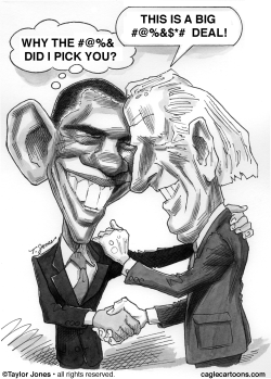 OBAMA AND BIDEN CHIT-CHAT by Taylor Jones