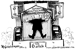 STOP HEALTHCARE REFORM by Milt Priggee
