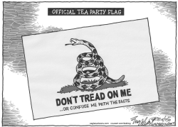 TEA PARTY FLAG by Bob Englehart