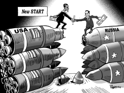 US,RUSSIA CUT ARMS by Paresh Nath