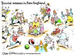 TOURIST SEASON IN NEW ENGLAND by Dave Granlund