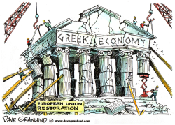 GREEK ECONOMY AND EU by Dave Granlund
