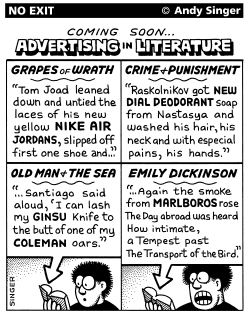 PRODUCT PLACEMENT IN LITERATURE by Andy Singer