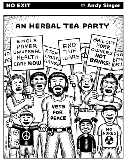 HERBAL TEA PARTY by Andy Singer