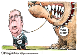 MITCH MCCONNELL AND WALL STREET by Dave Granlund