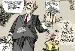 WALL STREETS CUP OF TEA  by Pat Bagley