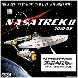 NASA TREK-VOYAGES OF U.S. PRIVATE ENTERPRISE- by R.J. Matson