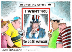 OBESITY AND MILITARY RECRUITING by Dave Granlund