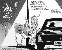 MCCONNELL AND WALL STREET BW by John Cole