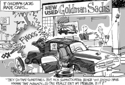 GOLDMAN SACHS SUCKY CARS by Pat Bagley