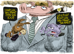 DEEP POCKETS ON WALL STREET  by Daryl Cagle