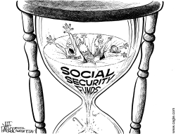 SOCIAL SECURITY HOURGLASS by Jeff Parker
