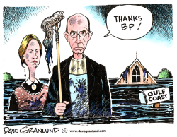 OIL SPILL CLEAN UP AND BP by Dave Granlund