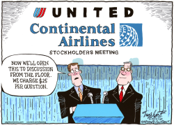 UNITED/CONTINENTAL AIRLINES MERGER  by Bob Englehart