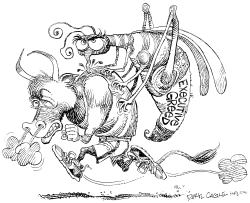 BULL MARKET MOSQUITO by Daryl Cagle