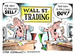 WALL STREET JITTERS by Dave Granlund