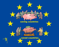 EUROPE SAVING AND BEING SAVED by Arend Van Dam