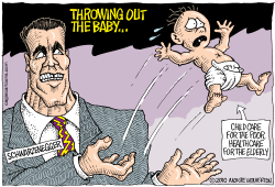 THROWING OUT THE BABY  by Wolverton