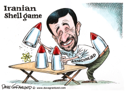 IRANIAN SHELL GAME by Dave Granlund