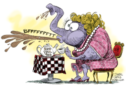 RAND PAUL TEA PARTY  by Daryl Cagle
