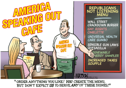 AMERICA SPEAKING OUT CAFE- by R.J. Matson