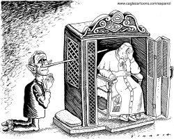 BUSH AND THE POPE by Osmani Simanca