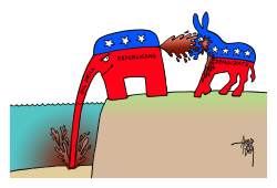 REPUBLICAN OIL POLLUTION AND DEMOCRATS by Arend Van Dam