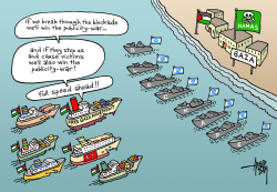 GAZA-FLOTILLA AND ISRAEL-BLOCKADE by Arend Van Dam