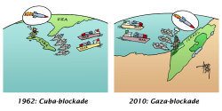 GAZA-BLOCKADE AND CUBA-BLOCKADE by Arend Van Dam
