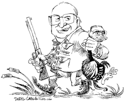 CHENEY AND SCALIA DUCK HUNTING by Daryl Cagle