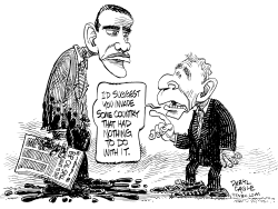 OIL SPILL ADVICE FROM BUSH by Daryl Cagle