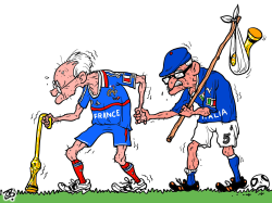 FRANCE  ITALY IN THE WORLD CUP by Emad Hajjaj