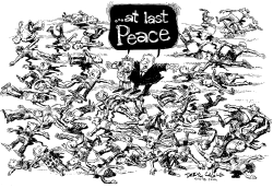 MIDEAST PEACE by Daryl Cagle