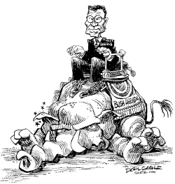 Daschle by Daryl Cagle
