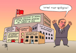 TURKEY DEMANDS ISRAEL TO APOLOGIZE by Arend Van Dam