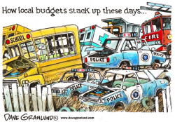 LOCAL BUDGETS AND SERVICES by Dave Granlund