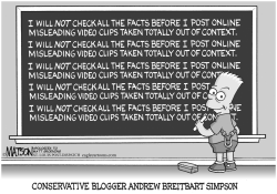 CONSERVATIVE BLOGGER ANDREW BREITBART SIMPSON by R.J. Matson