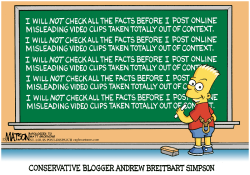 CONSERVATIVE BLOGGER ANDREW BREITBART SIMPSON-  by R.J. Matson