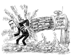 AFGHAN WAR LEAKS AND OBAMA by Daryl Cagle