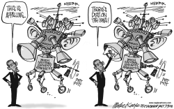SECURITY APPARATUS  by Mike Keefe