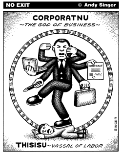 CORPORATNU THE GOD OF BUSINESS by Andy Singer
