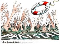 PAKISTAN FLOOD VICTIMS by Dave Granlund