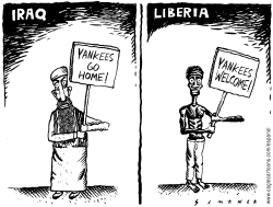 Iraq and Liberia - Puntos de vista by Osmani Simanca