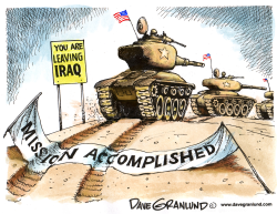 US TROOPS DEPARTING IRAQ by Dave Granlund